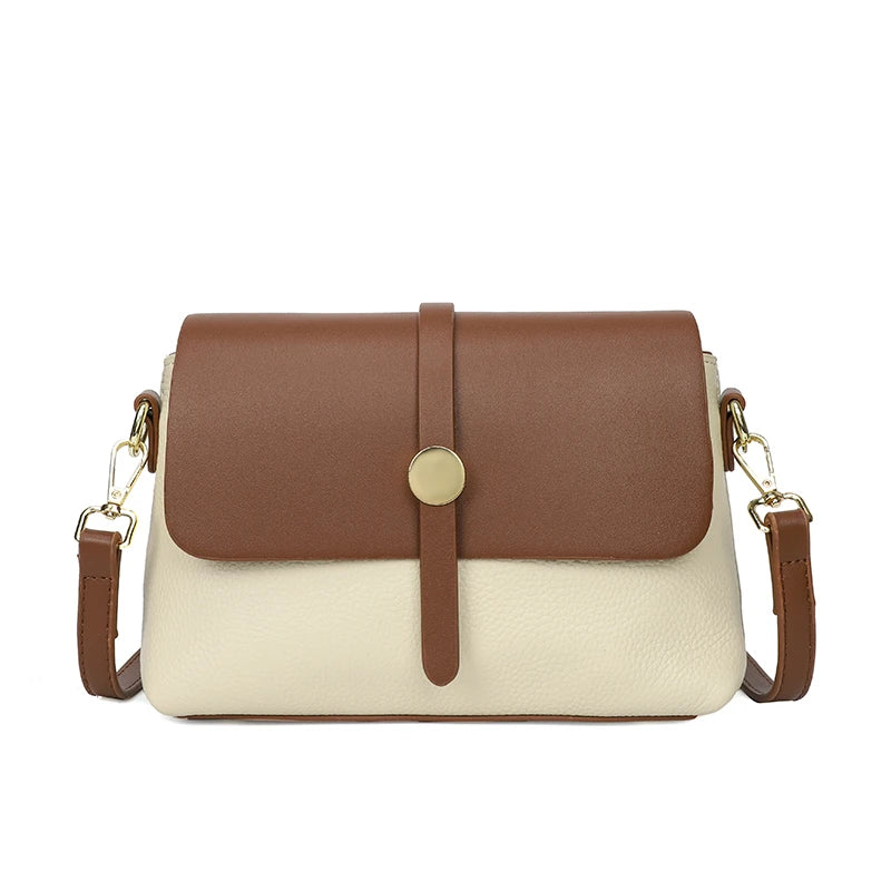 Soft Leather Women Handbags Cowhide Totes Ladies Shoulder Messenger Bag