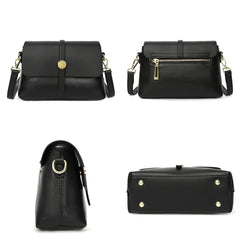 Soft Leather Women Handbags Cowhide Totes Ladies Shoulder Messenger Bag