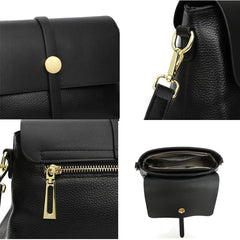Soft Leather Women Handbags Cowhide Totes Ladies Shoulder Messenger Bag