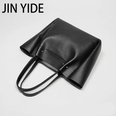 Women's Large Capacity Leather Shoulder Bag Tote