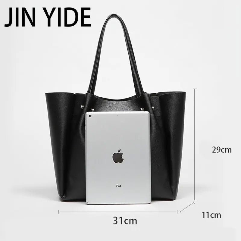 Women's Large Capacity Leather Shoulder Bag Tote