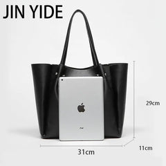 Women's Large Capacity Leather Shoulder Bag Tote