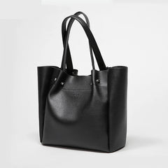 Women's Large Capacity Leather Shoulder Bag Tote