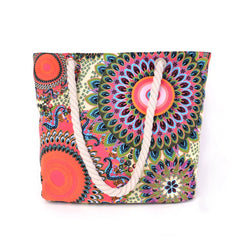 Women's Large Tote Canvas Beach Bag Shoulder Bag Summer Holiday Bag