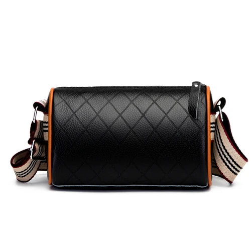 Women's Cowhide Leather Messenger Bag Shoulder Handbag Mini Purse