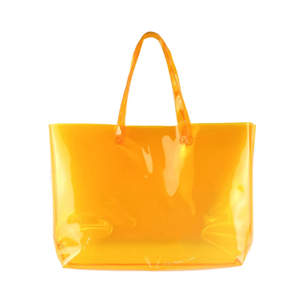 Orange Jelly Handbag Large Capacity Shoulder Bag