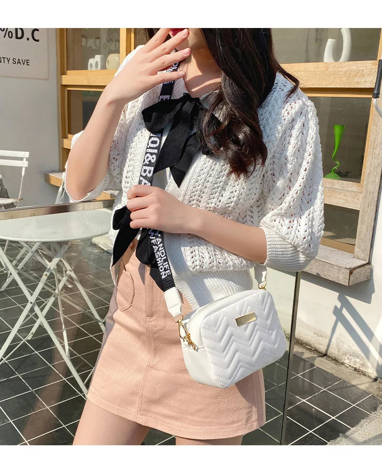 Women's Printed Shoulder Strap Messenger Bag - Small Square Bag 2022
