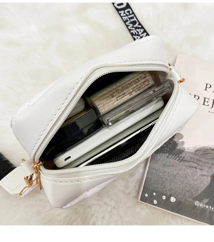 Women's Printed Shoulder Strap Messenger Bag - Small Square Bag 2022