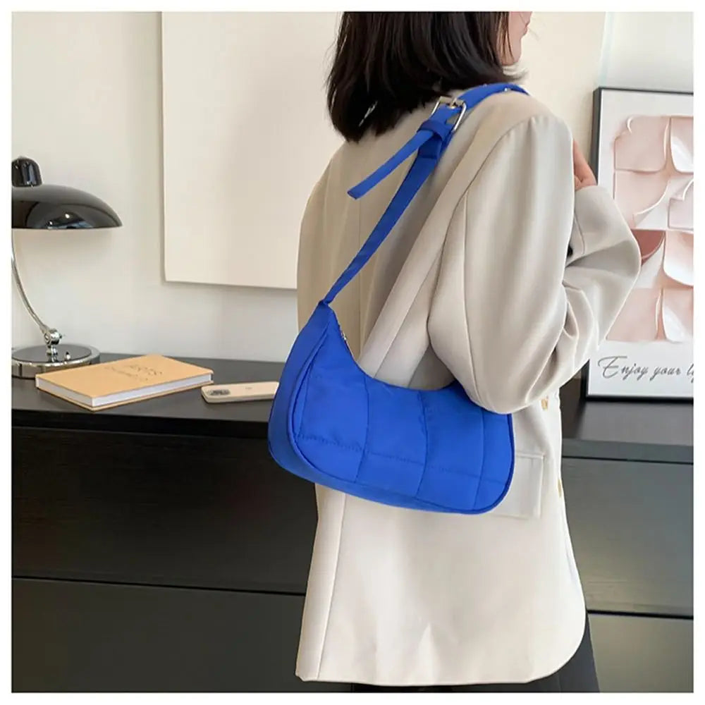Women's Quilted Tote Shoulder Bag Lightweight Puffy Handbags Crossbody Bag