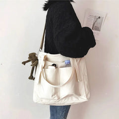 Waterproof Nylon Shopper Shoulder Bag for Women