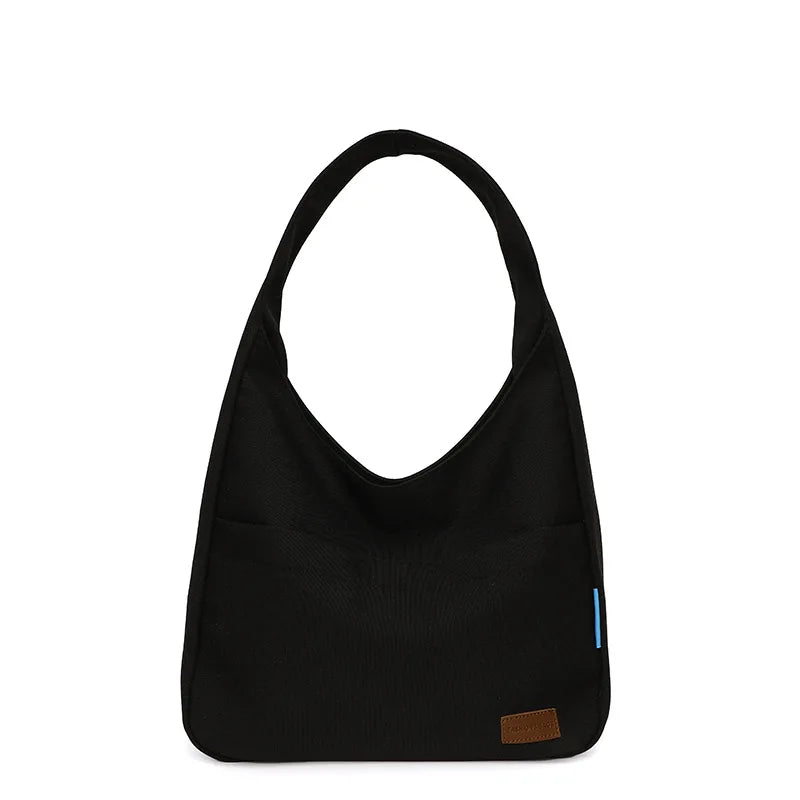 Canvas Messenger Handbags Solid School Crossbody Large Capacity Tote Shoulder Ba
