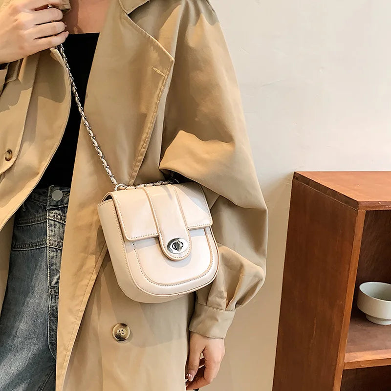 Vintage Leather Women's Shoulder Bag Crossbody Purse