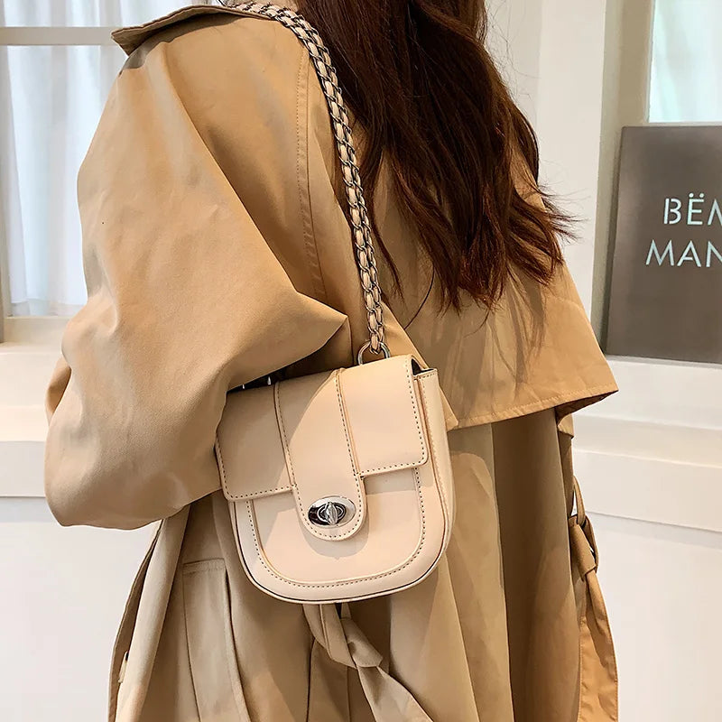 Vintage Leather Women's Shoulder Bag Crossbody Purse
