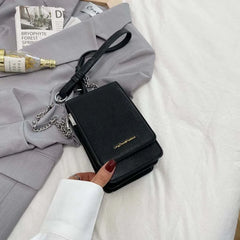 Women's Solid Shoulder Bag Multifunction Phone Wallet Clutch