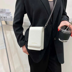 Women's Solid Shoulder Bag Multifunction Phone Wallet Clutch