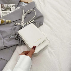 Women's Solid Shoulder Bag Multifunction Phone Wallet Clutch