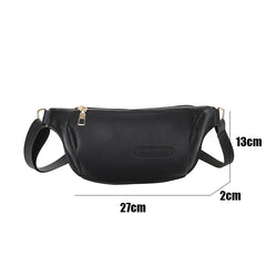 Women's Leather Waist Belt Bag Bananas Handbag