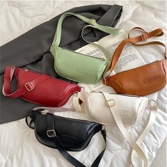 Women's Leather Waist Belt Bag Bananas Handbag