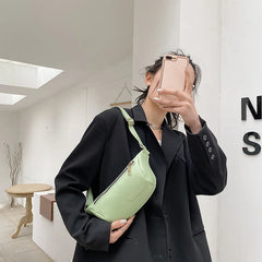 Women's Leather Waist Belt Bag Bananas Handbag