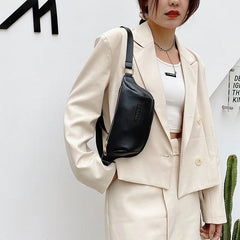 Women's Leather Waist Belt Bag Bananas Handbag