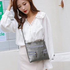Vintage PU Leather Shoulder Crossbody Bag - Large Capacity Handbag
