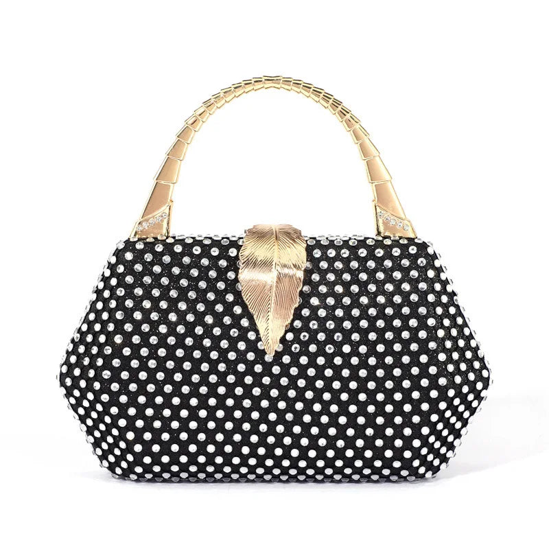 Bling Mesh Rhinestone Clutch Party Purse Chain Shoulder Bag Evening Bag B486