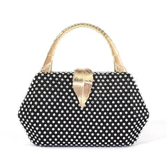 Bling Mesh Rhinestone Clutch Party Purse Chain Shoulder Bag Evening Bag B486