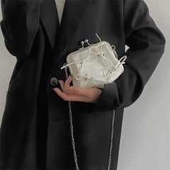 Women's Bowknot Small Bag Chain Shoulder Crossbody Bags