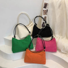 Women's Plush Shoulder Bag Clutch Handbag for Daily Shopping