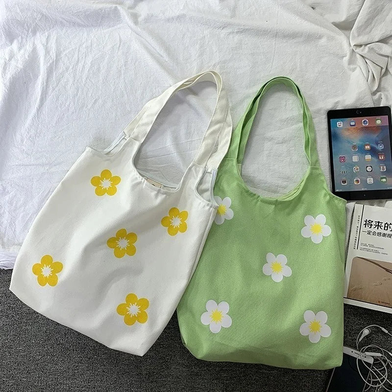 Women's Canvas Shoulder Bag Large Tote Shopper Bags Fabric Handbag