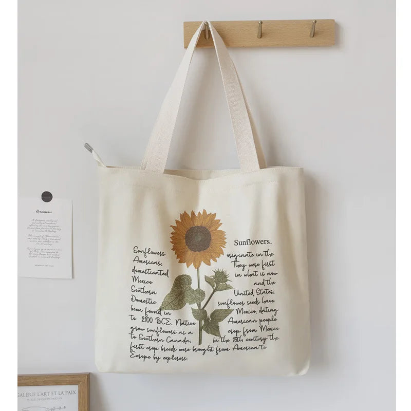 Women's Canvas Shoulder Shopper Bag Eco Large Tote Book Bags