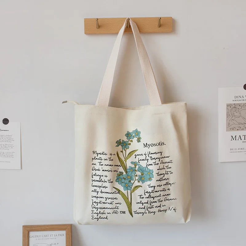Women's Canvas Shoulder Shopper Bag Eco Large Tote Book Bags