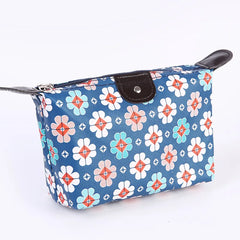 Women's Colorful Dot Cosmetic Folding Bag Large Capacity Make Up Bag