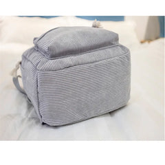 Corduroy Backpack for High School Students Plush Shoulder Bag