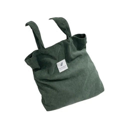 Women's Corduroy Shoulder Bag Canvas Eco-friendly Storage Handbag