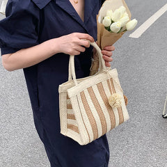 Women's Summer Straw Crossbody Shoulder Bag Rattan Braided Handbag
