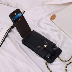 Women's Diagonal Cross Sheepskin Bag Small Mobile Phone Rhombus Shoulder Bag