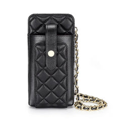 Women's Diagonal Cross Sheepskin Bag Small Mobile Phone Rhombus Shoulder Bag