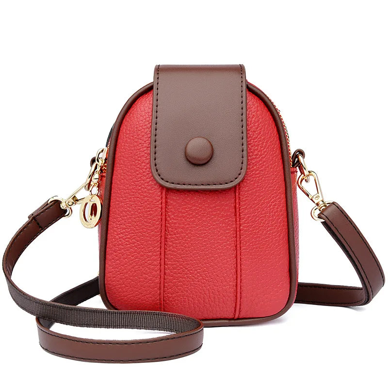 Leather Shoulder Bag Women's Cross Square Messenger Bag