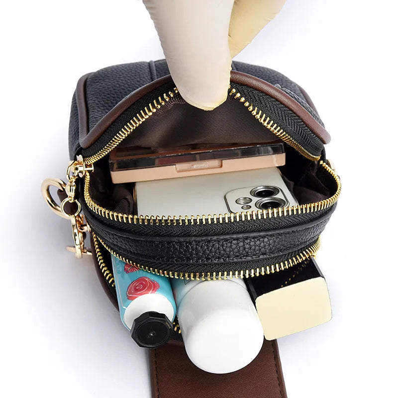 Leather Shoulder Bag Women's Cross Square Messenger Bag