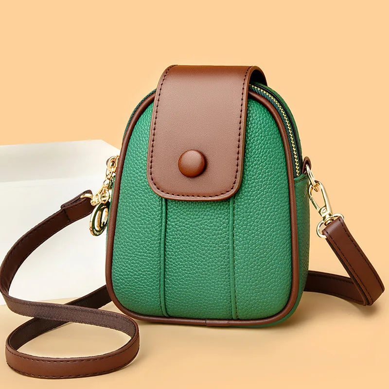 Leather Shoulder Bag Women's Cross Square Messenger Bag