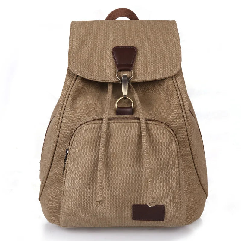 Women's Canvas Backpack Vintage Outdoor Travel Bag