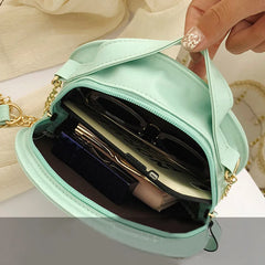 Women's Lace Handbag Crossbody Bag Embroidered Round Bag