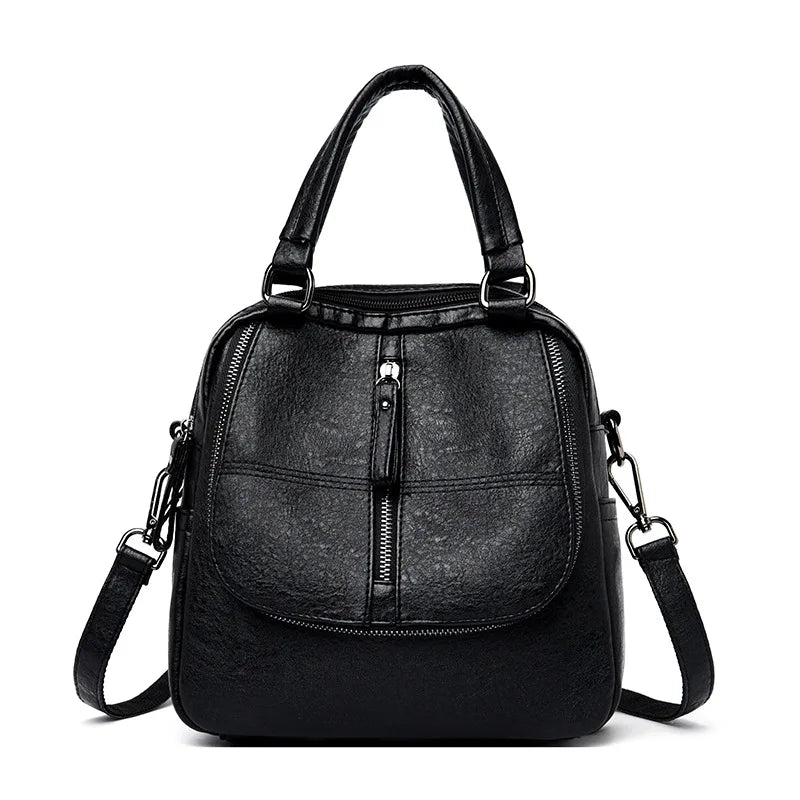 Women's Leather Shoulder Bag for Mobile Phone Keys