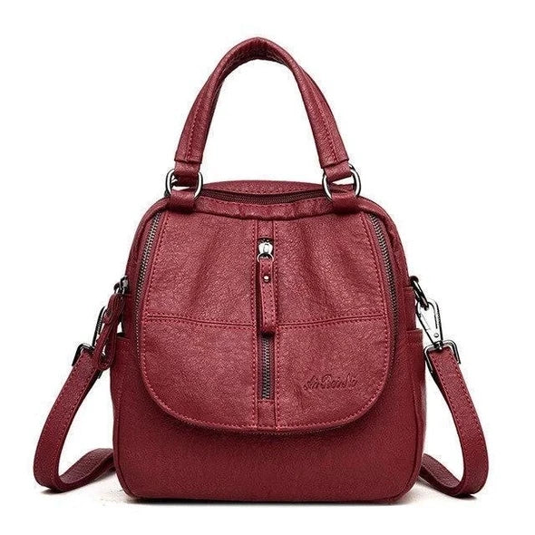 Women's Leather Shoulder Bag for Mobile Phone Keys