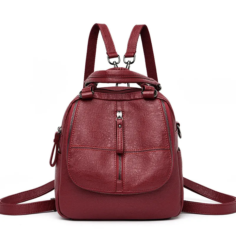 Women's Leather Shoulder Bag for Mobile Phone Keys