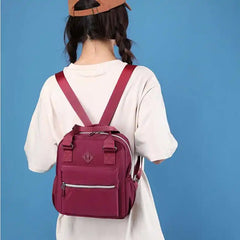 Women's Nylon Handbag Student Schoolbag Lightweight Travel Backpack