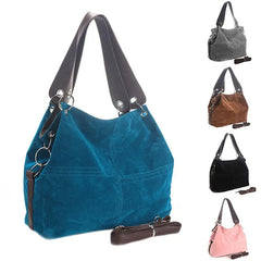 Women's Flannel Bag Stitching One-shoulder Messenger Bag