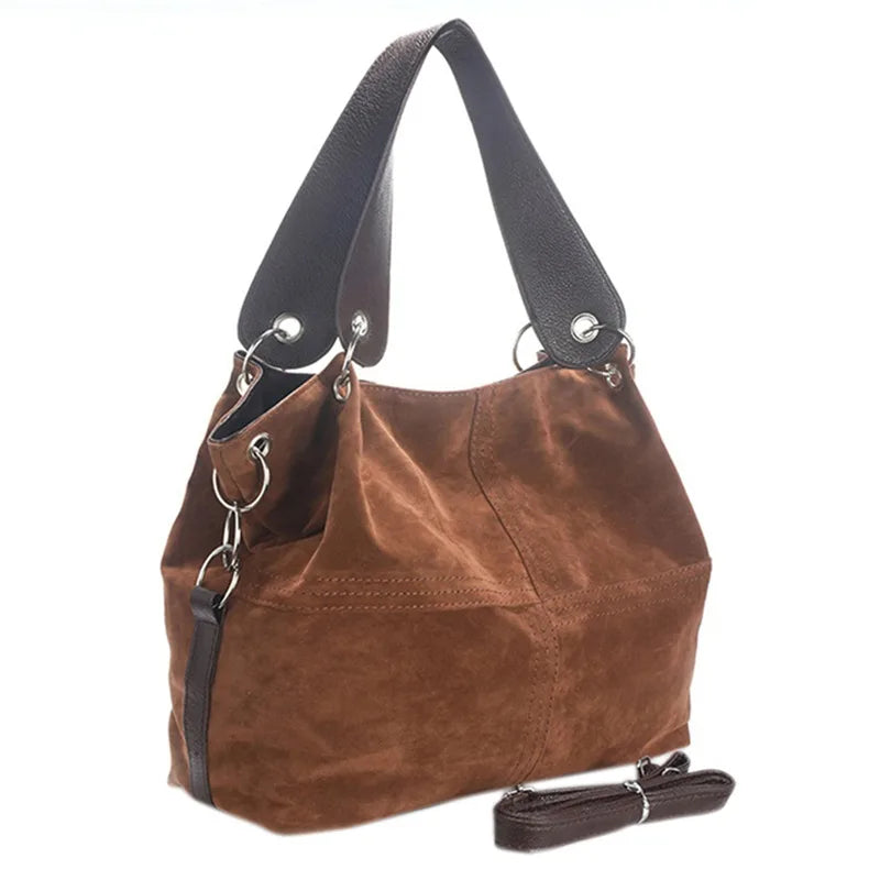 Women's Flannel Bag Stitching One-shoulder Messenger Bag