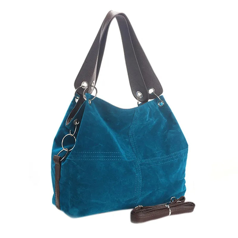 Women's Flannel Bag Stitching One-shoulder Messenger Bag